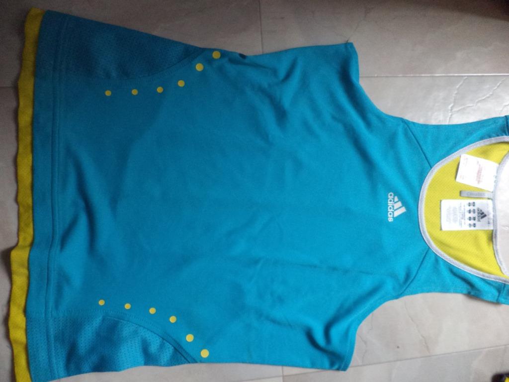 ADIDAS topje in maat 164, Kleding | Dames, Nieuw, Ophalen of Verzenden, Fitness of Aerobics, Blauw