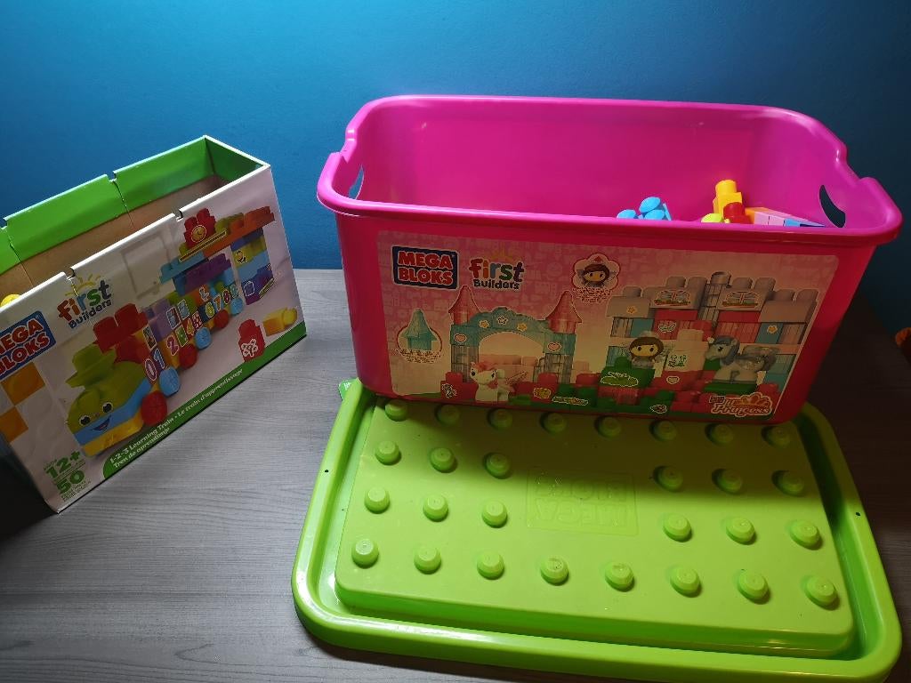 Megabloks first builders 2 pakketten in 1 koop, Kinderen en Baby's, Ophalen of Verzenden, Zo goed als nieuw, Megabloks