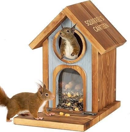 Houten voederhuis voor eekhoorns | GRATIS LEVERING, -, Verzenden, -, Nieuw