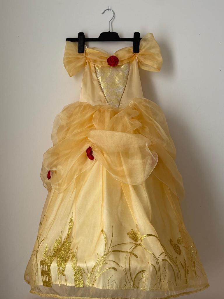Prachtige originele Belle-jurk van Disneyland Parijs, Ophalen, Zo goed als nieuw