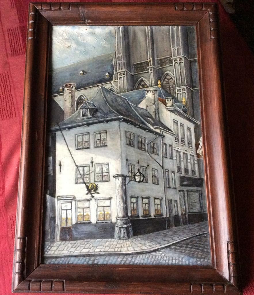 Walter VAES ? Antwerpen Maaslandse stijl cafe De SCHACHT, Ophalen of Verzenden