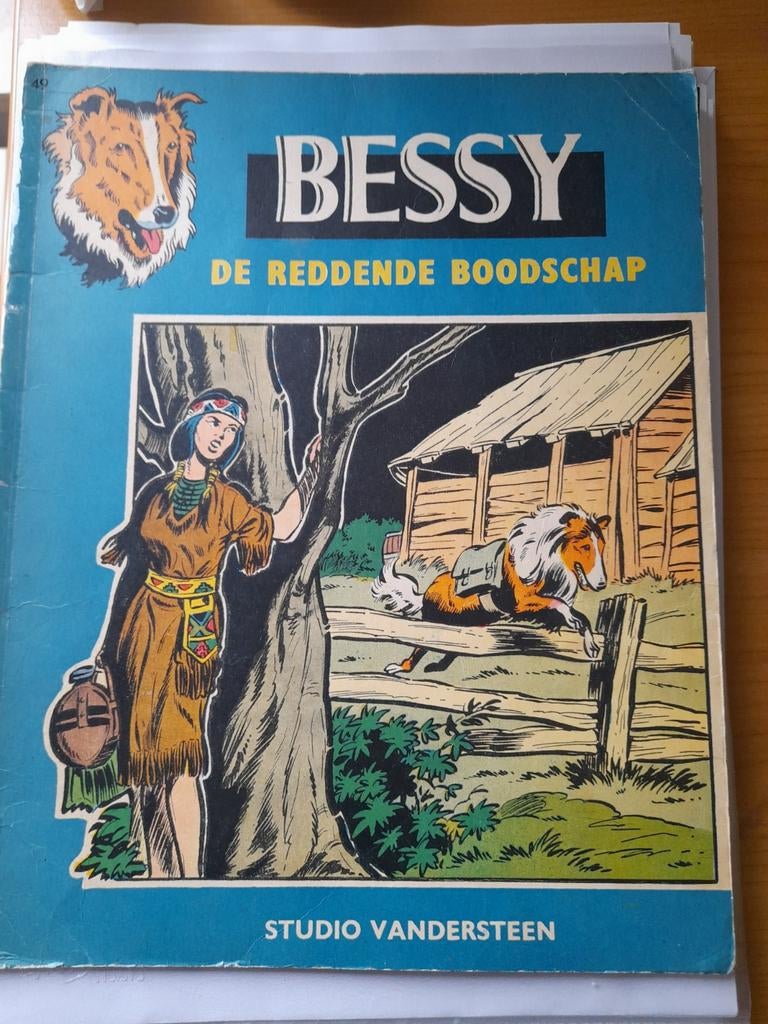 Bessy « le message salvateur », 1ère édition, Willy Vandersteen, Une BD, Enlèvement, Utilisé