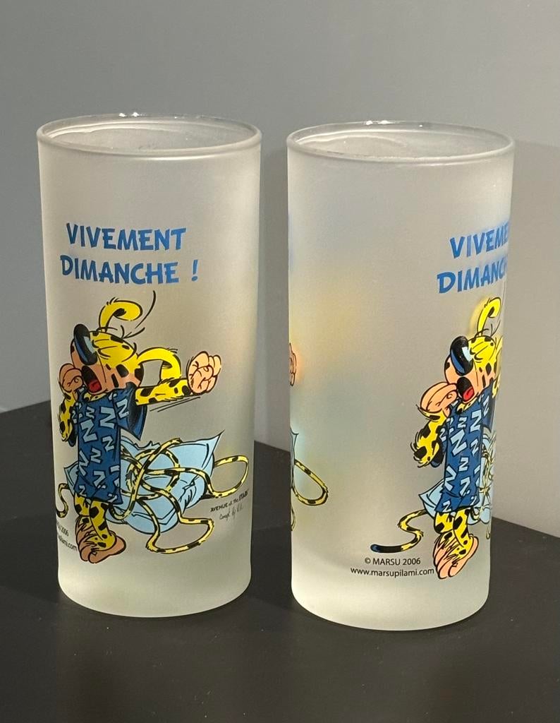 Verres de collection Marsupilami, en pyjama, Collections, Enlèvement ou Envoi, Neuf