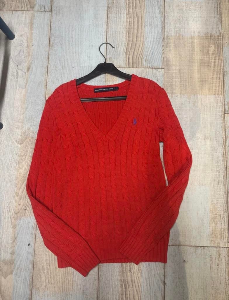 Ralph lauren v hals trui, Vêtements | Hommes, Pulls & Vestes, Enlèvement ou Envoi, Comme neuf, Rouge, Ralph Lauren