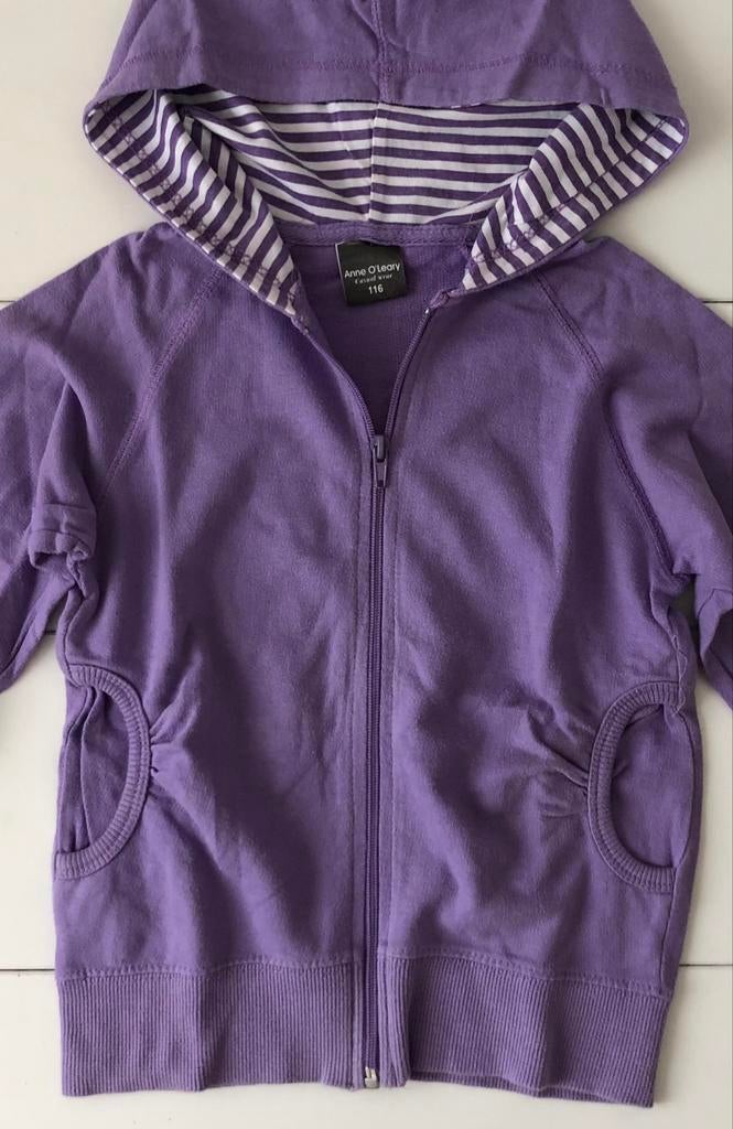 hoodie vestje Anne O’Leary 116, Kinderen en Baby's, Kinderkleding | Maat 116, Gebruikt, Meisje, Trui of Vest, Ophalen of Verzenden