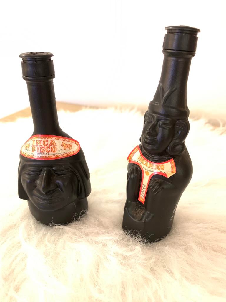 Set de deux bouteilles INCA Pisco, Antiquités & Art, Enlèvement ou Envoi