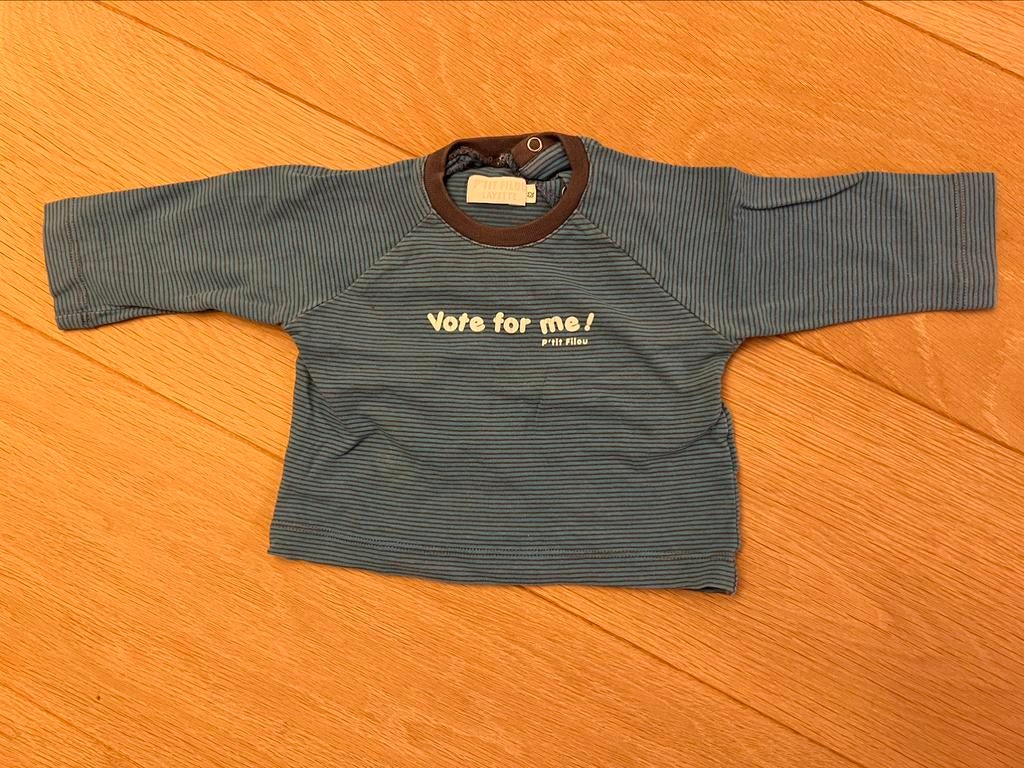 T-Shirt merk P’tit Filou maat 62, Kinderen en Baby's, Ophalen of Verzenden, Gebruikt