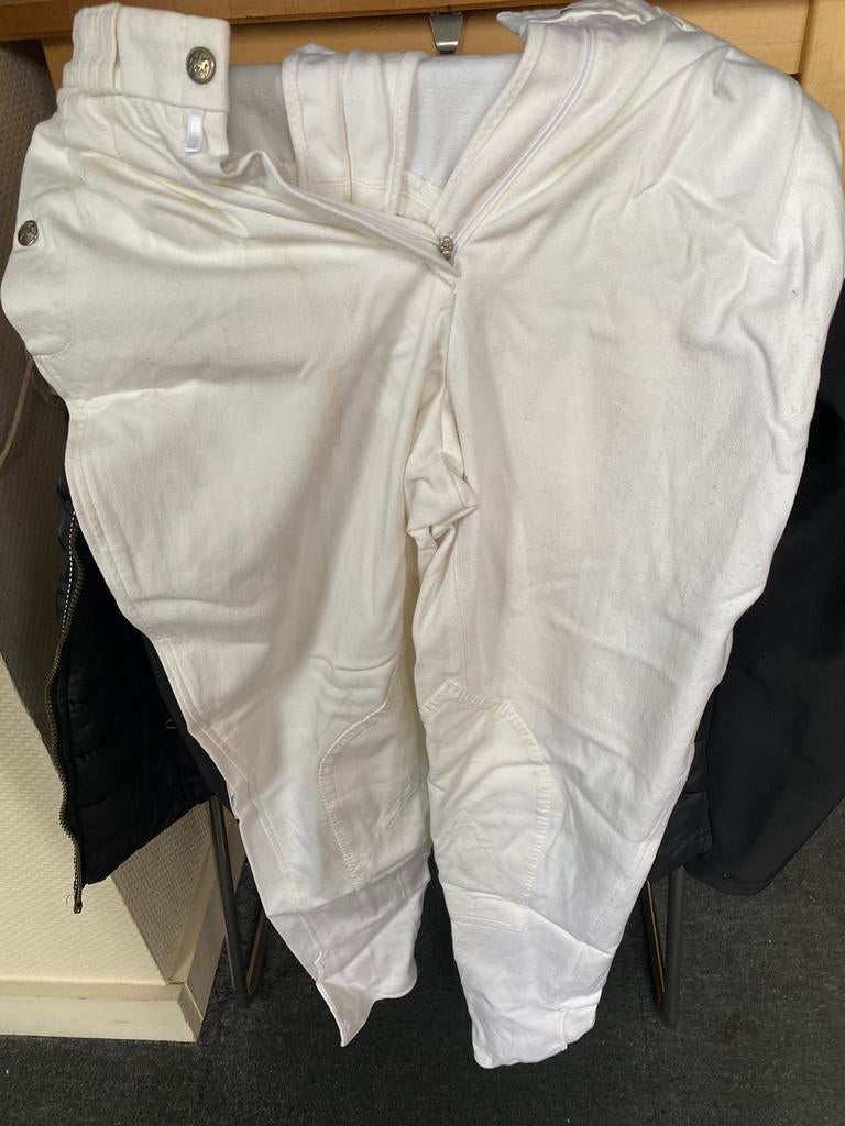 Witte rijbroek, Pikeur, maat 38/L, Dieren en Toebehoren, Ophalen of Verzenden, Zo goed als nieuw