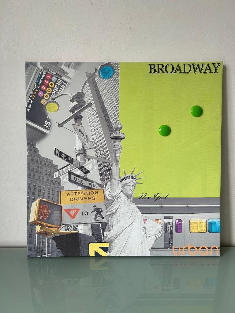 Cadre (impression sur toile) New York, Enlèvement, Utilisé, 50 à 75 cm, 50 à 75 cm