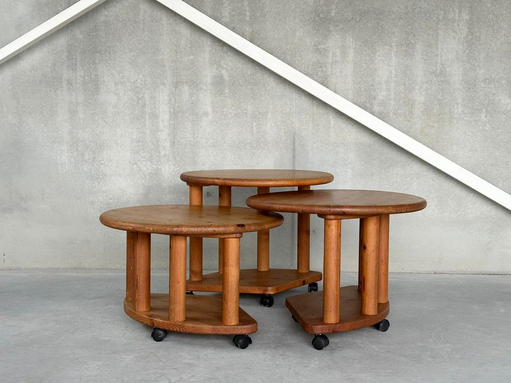 Scandinavische set coffeetable’s naar Rainer Daumiller, Ophalen