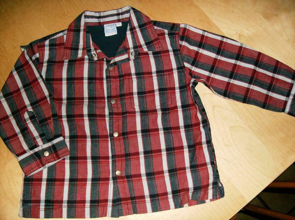 rood geruit hemdje mt 86, Ophalen of Verzenden, Gebruikt, Jongetje, Overhemdje of Bloesje