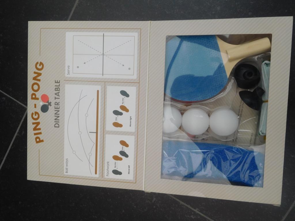 ping-pong spel, Ophalen