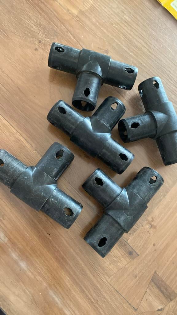 Quadro koppelstukken T stukken 3 armige verbindingen€4 stuk, Kinderen en Baby's, Speelgoed | Bouwstenen, Gebruikt, Ophalen