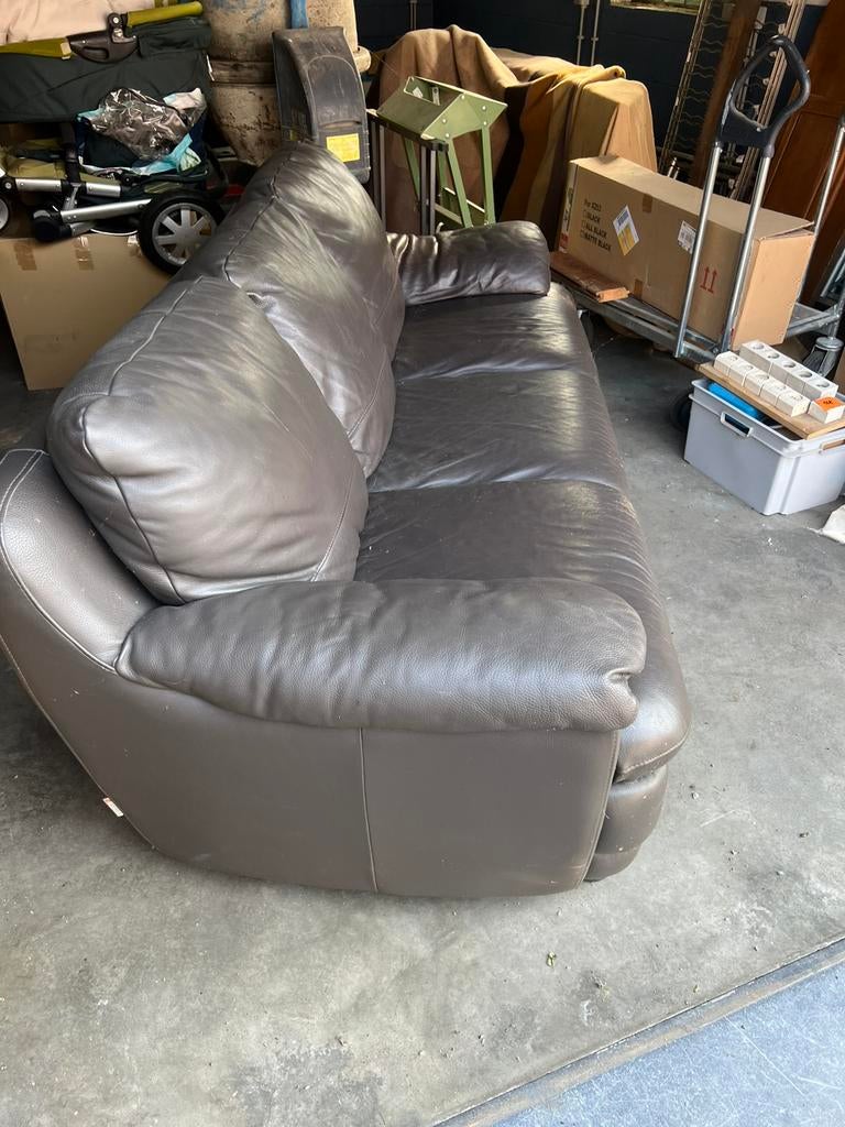 Divan cuir, Maison & Meubles, Enlèvement, Utilisé, Cuir