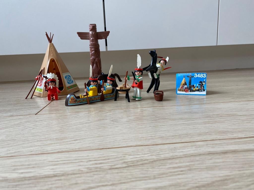 Playmobil indianen nummer 3483, Ophalen, Gebruikt, Complete set