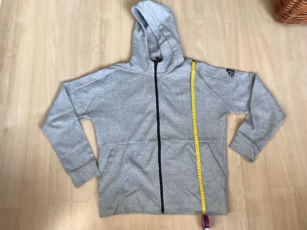 Adidas Grijze Hoodie, Kleding | Heren, Truien en Vesten, Zo goed als nieuw, Maat 48/50 (M), Grijs, Ophalen of Verzenden