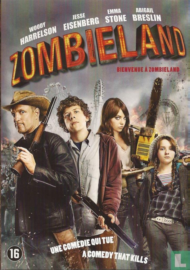 Zombieland (2009), Cd's en Dvd's, Dvd's | Horror, Zo goed als nieuw, Vampiers of Zombies, Vanaf 16 jaar, Verzenden