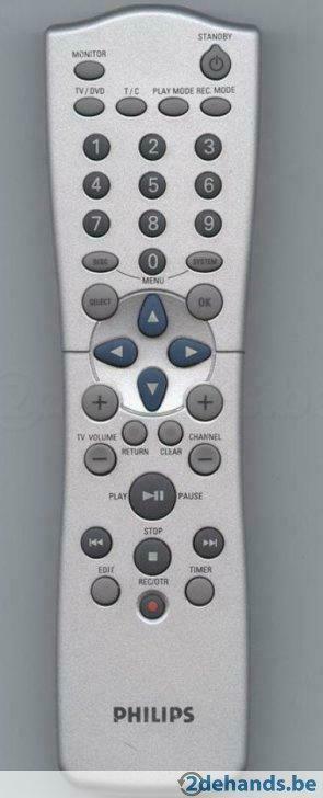 Philips Afstandsbediening voor DVD recorder RC25510/01, Enlèvement ou Envoi, Utilisé