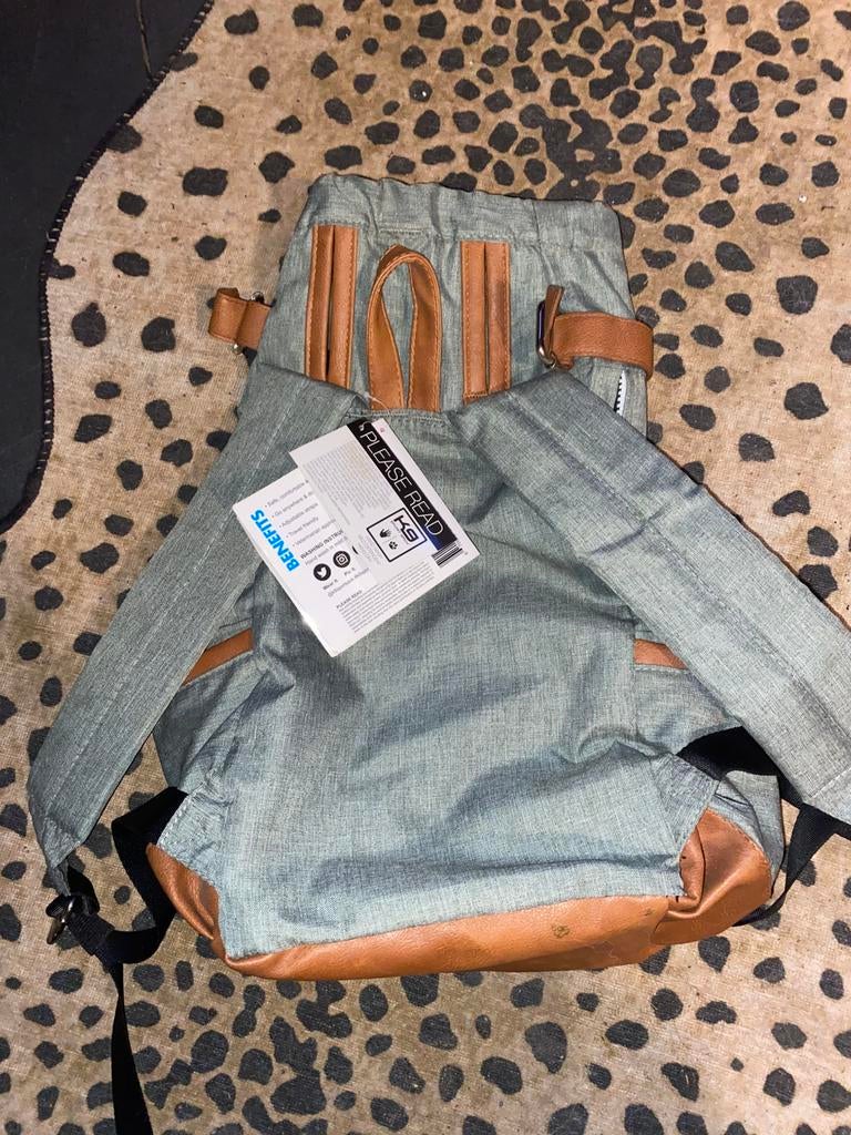 Hondenrugzak K9 sport sack small , grijs met bruin leer, Dieren en Toebehoren, Honden-accessoires, Ophalen, Nieuw