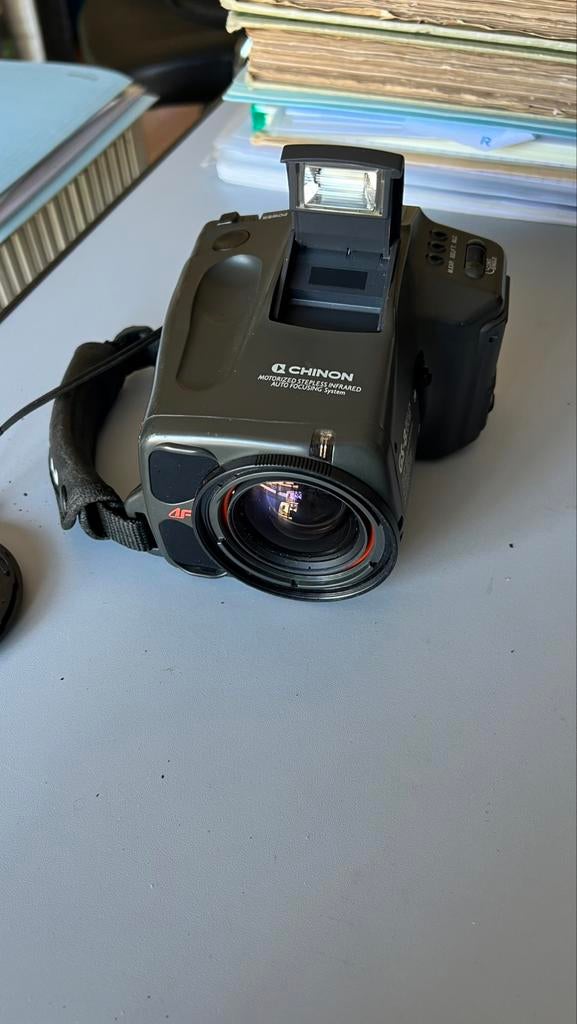 Appareil photo vintage Chinon GS-8 Reflex Zoom 35 mm, Enlèvement ou Envoi, Comme neuf, Compact, Autres Marques
