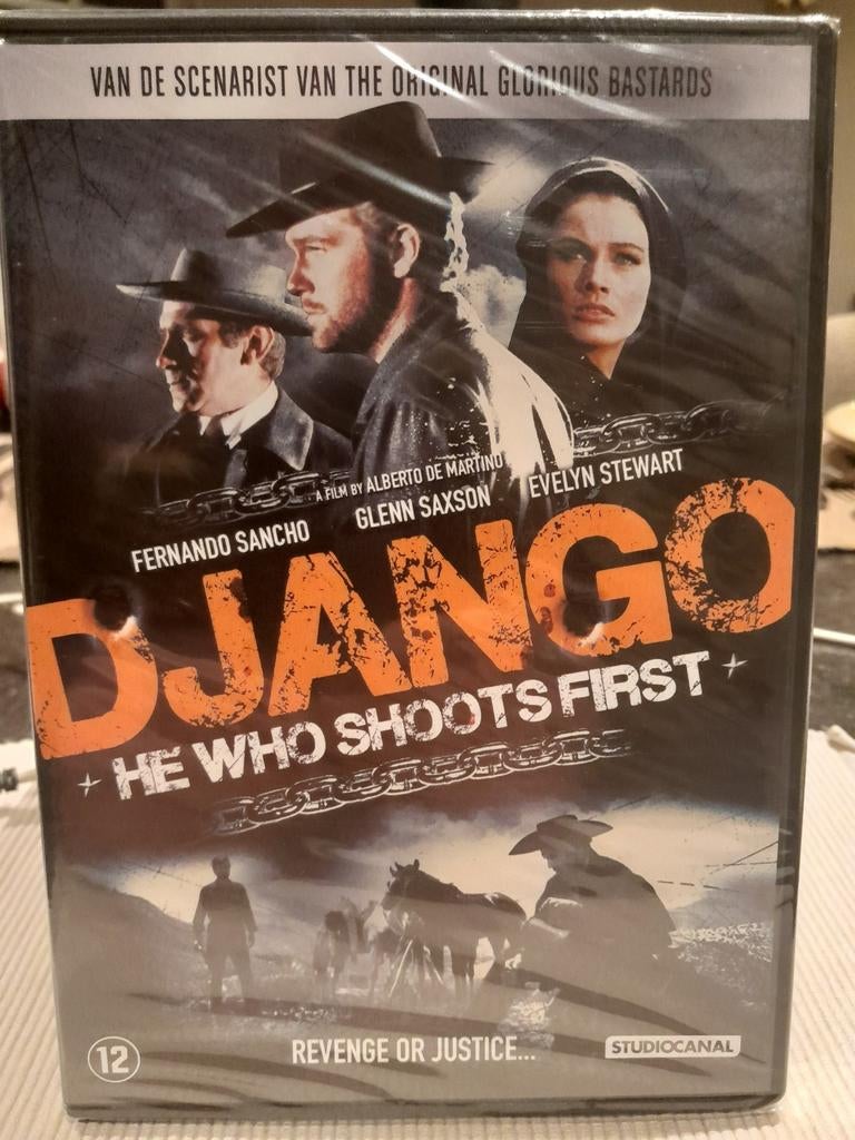 Django, he who shoots first (nieuw), 1980 tot heden, Ophalen of Verzenden, Actie en Avontuur, Nieuw in verpakking