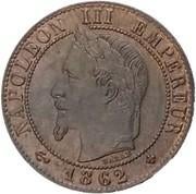 1 centime Napoléon III Tête laurée : BB : 1862 : 10 €, Enlèvement, France, Monnaie en vrac