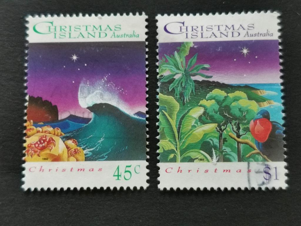 Christmas Island 1993 - Kerstmis - krabben, vogels, Ophalen of Verzenden, Gestempeld
