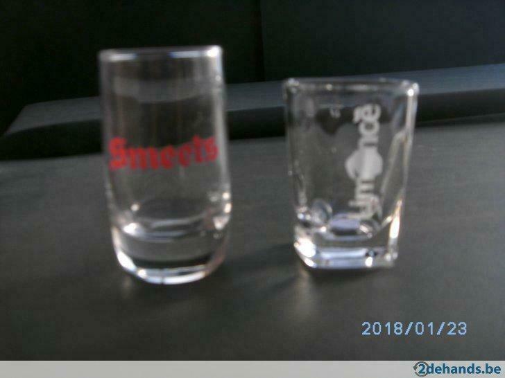 2 borrel glazen, Enlèvement ou Envoi, Neuf, Verre ou Verres