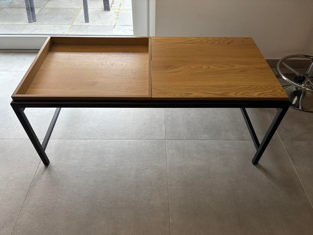 Salontafel Jysk 100cm x 50cm, Huis en Inrichting, Tafels | Salontafels, Zo goed als nieuw, 50 tot 100 cm, 100 tot 150 cm, Rechthoekig