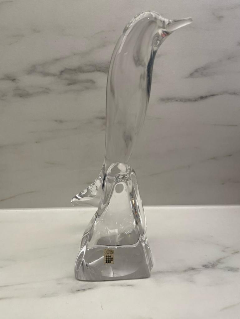 Sculpture d’oiseau en cristal blanc – Signée Daum – 1950, Antiquités & Art, Enlèvement ou Envoi