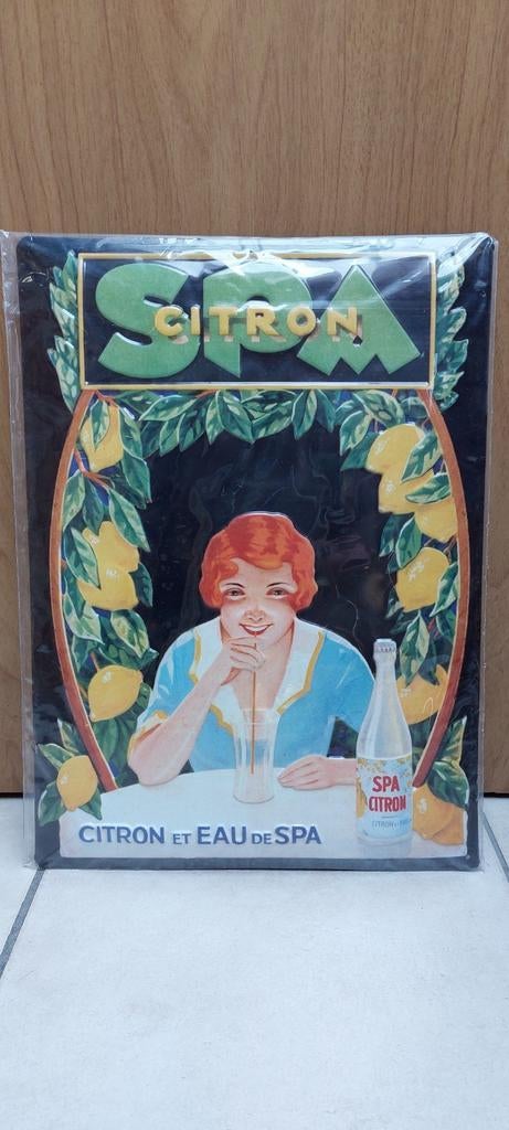 Metalen reclamebord Spa Citron, Verzamelen, Ophalen of Verzenden