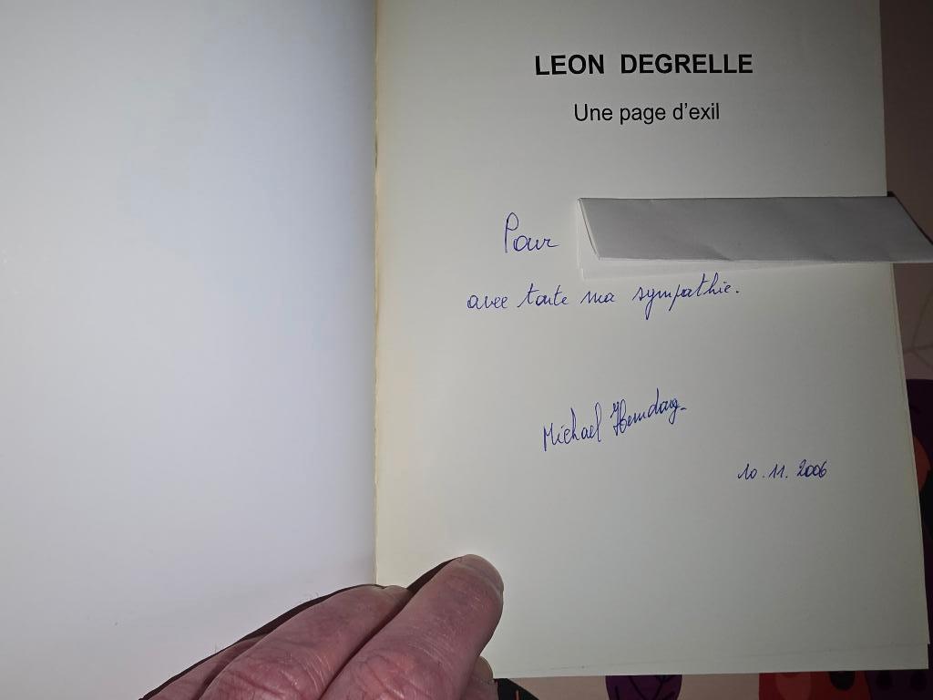 DEGRELLE Een pagina van ballingschap. NR. 016. TOEWIJDING., Boeken, Oorlog en Militair, Zo goed als nieuw, Ophalen of Verzenden