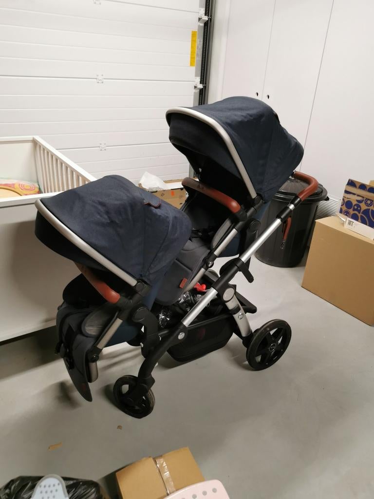 Buggy double Silver Cross Wave, Enfants & Bébés, Poussettes & Combinaisons, Utilisé, Poussette, Autres marques, Voiture duo, Avec nacelle