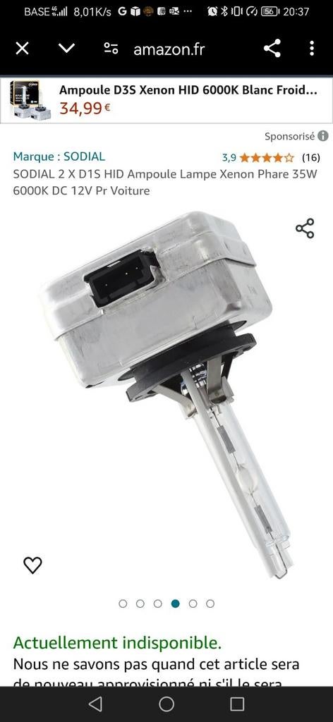 2 Ampoule lampe xinon, Enlèvement ou Envoi, Neuf, Jeep