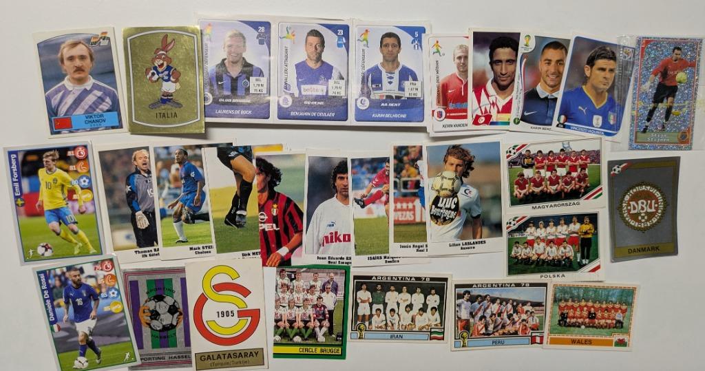 PANINI voetbal stickers mix   WK 78   WK 86 29x, Verzenden
