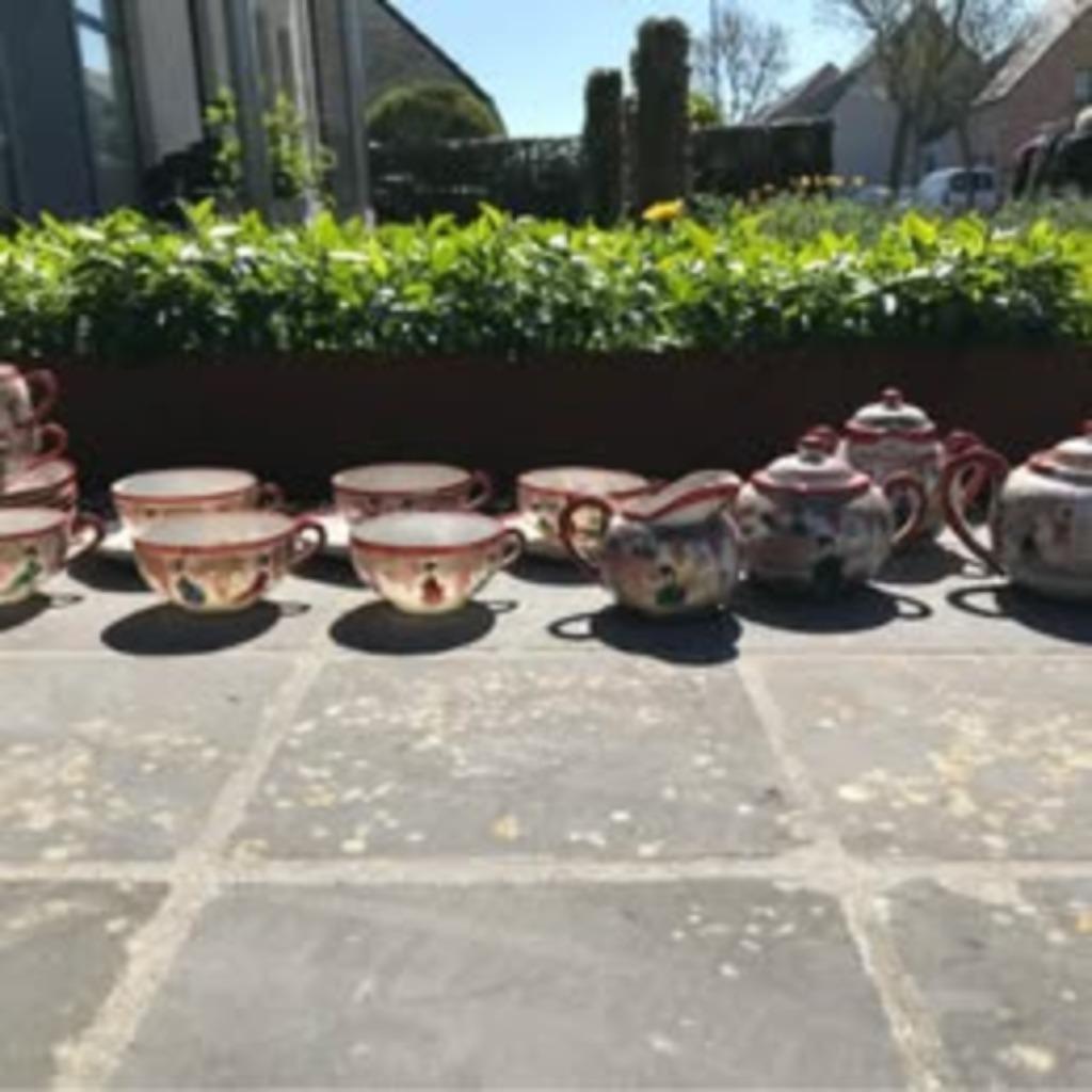 9 delig Chinees servies, Antiek en Kunst, Antiek | Servies compleet, Ophalen of Verzenden