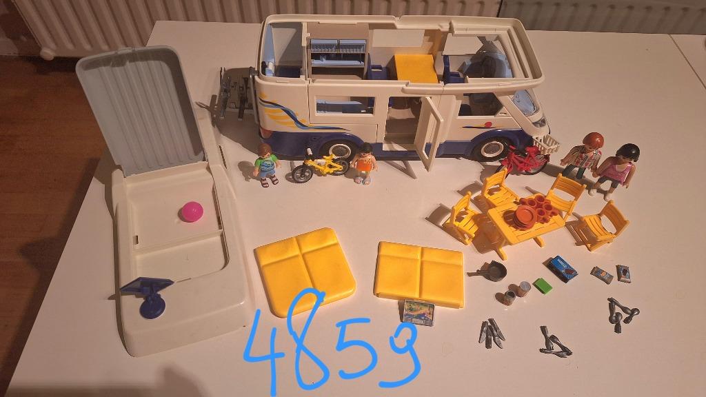 Playmobil camper (wit), Kinderen en Baby's, Speelgoed | Playmobil, Ophalen, Gebruikt