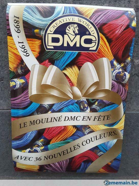 Affiche Publicitaire DMC coton mouliné n°25, Enlèvement ou Envoi, Rectangulaire vertical, Comme neuf, Autres sujets/thèmes