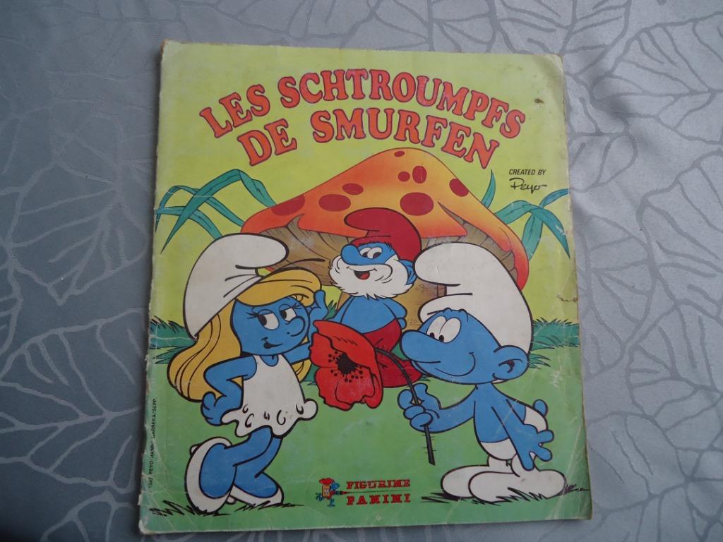 PANINI STICKER ALBUM DE SMURFEN VOLLEDIG ENKEL BIEDEN VIA DE, Ophalen of Verzenden, Zo goed als nieuw, Sticker