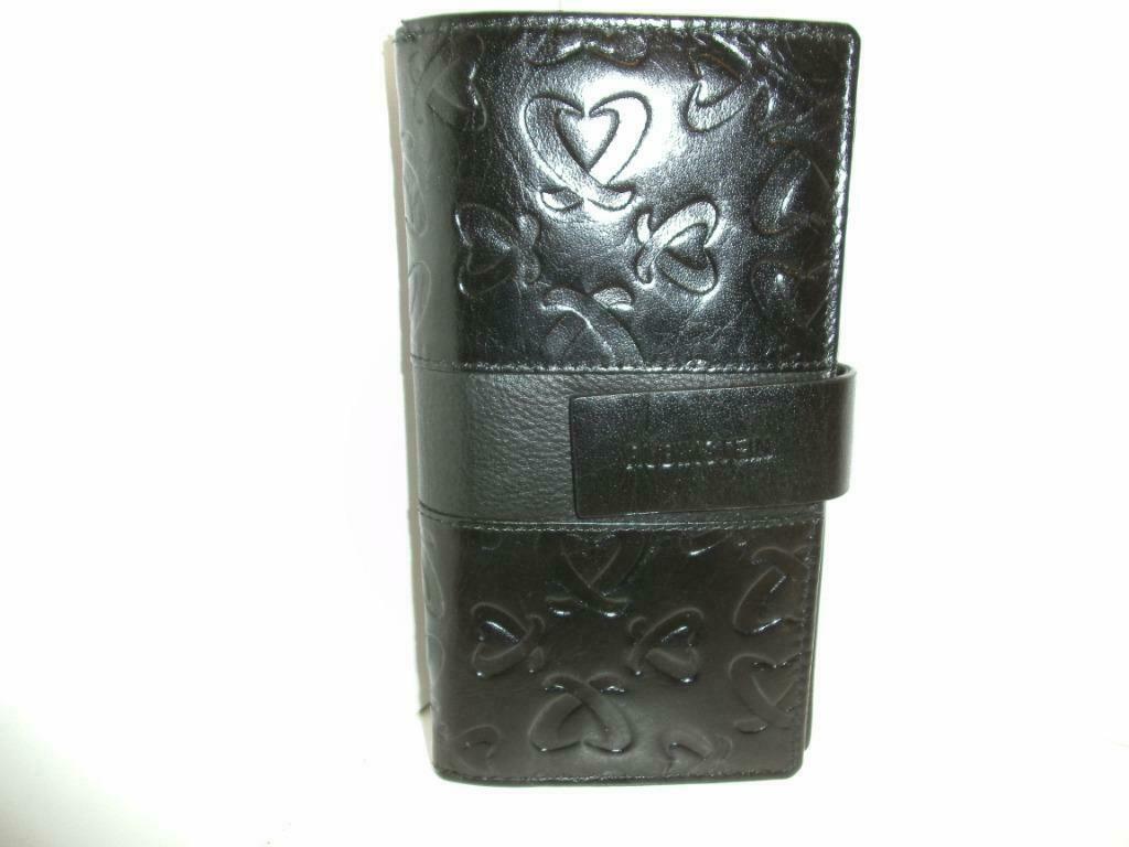 Lederen geldbeugel Rubinstein (DS203-a), Handtassen en Accessoires, Portemonnees, Zo goed als nieuw, Overige merken, Zwart, Leder