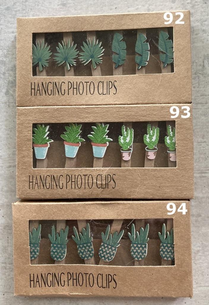 HOUT DECO 92-94 div CACTUS – BLADEREN FOTOCLIPS NIEUW, Enlèvement ou Envoi, Neuf