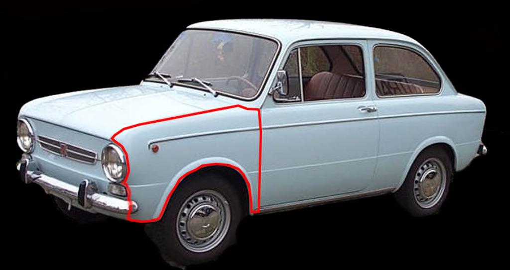 FIAT 850 aile avant gauche, Enlèvement ou Envoi