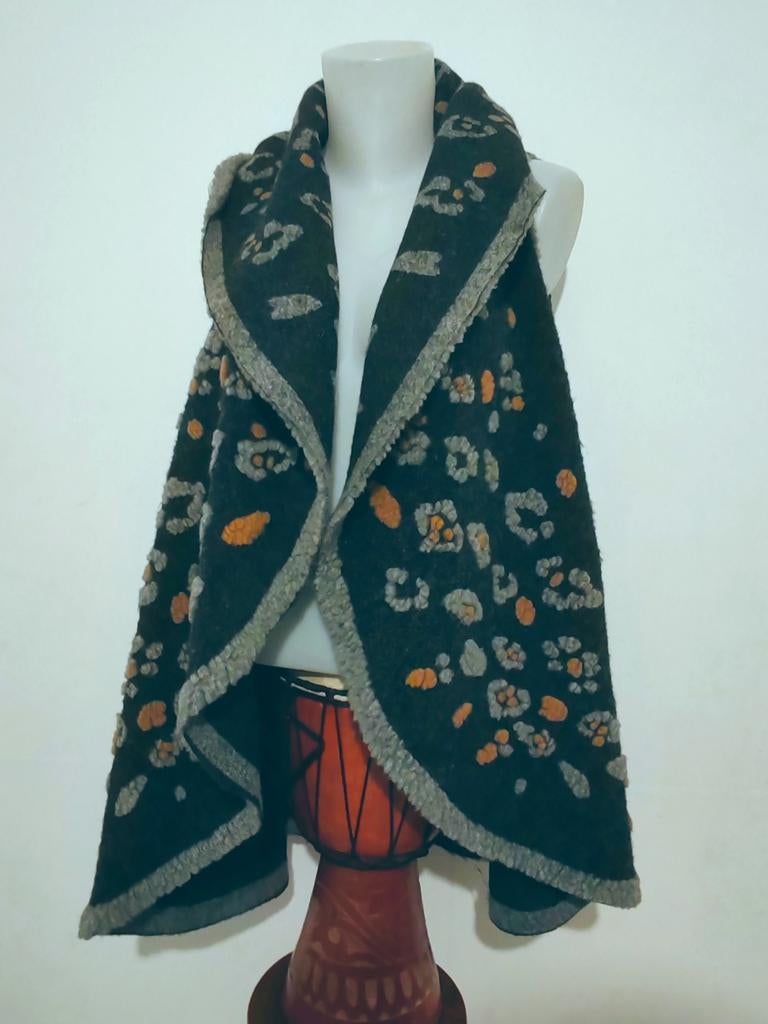 gilet long sans manches très original 70% laine, Enlèvement ou Envoi
