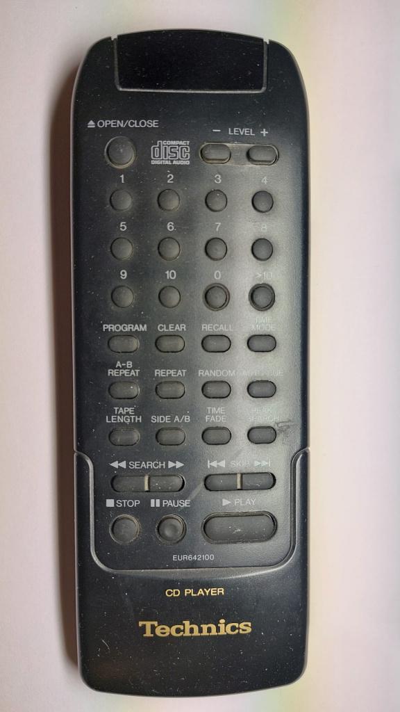 Télécommande Technics EUR642100 - CD Player, Ophalen of Verzenden, Gebruikt, Origineel, Receiver of Versterker