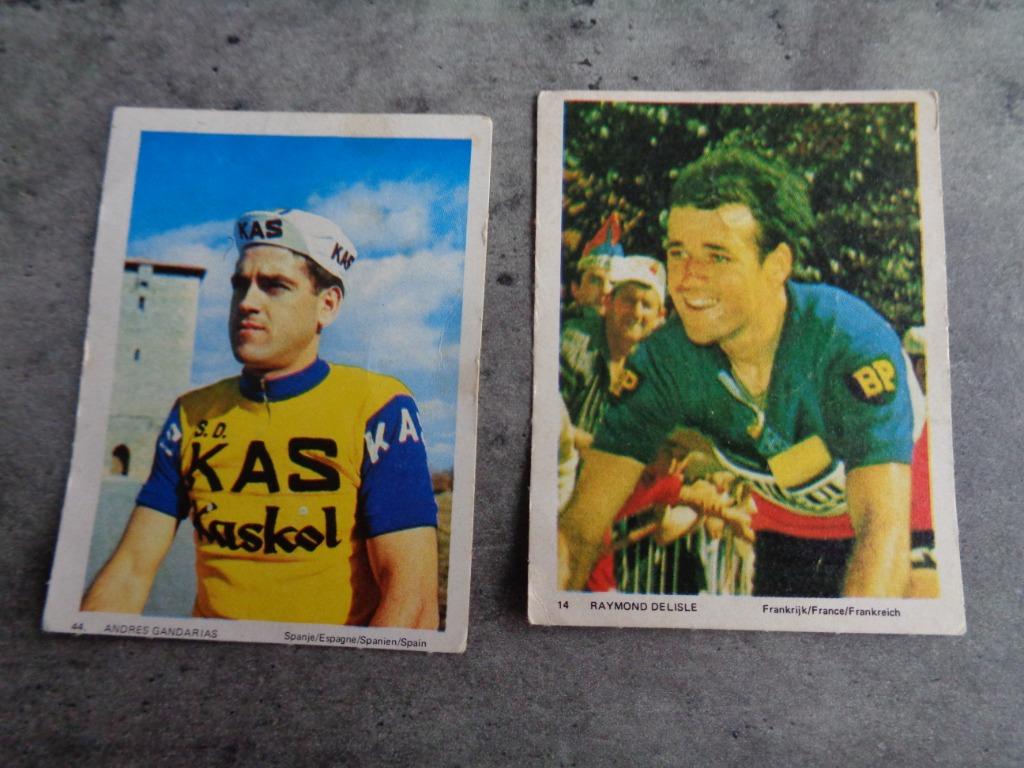 WIELRENNERS   PRENTEN PLAATJES KAARTJES  JAREN 60 MONTY LEID, Hobby en Vrije tijd, Stickers en Plaatjes, Verzenden