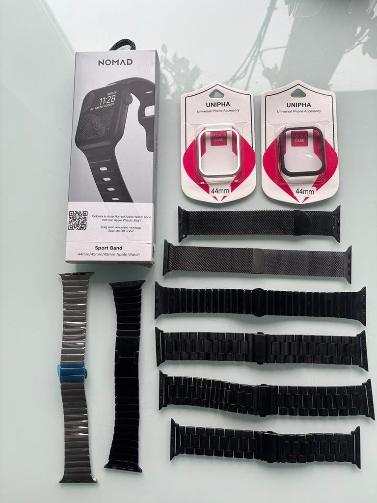 Apple watch bandjes en screenprotecors, Telecommunicatie, Ophalen, Zo goed als nieuw, Bandje, Apple