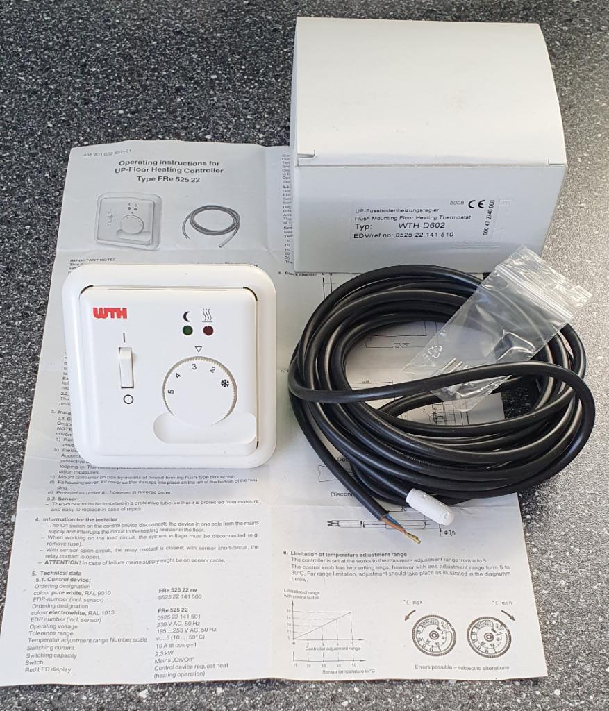 Nouveau thermostat Theben Re 525 22 pour plancher électrique, Enlèvement, Neuf
