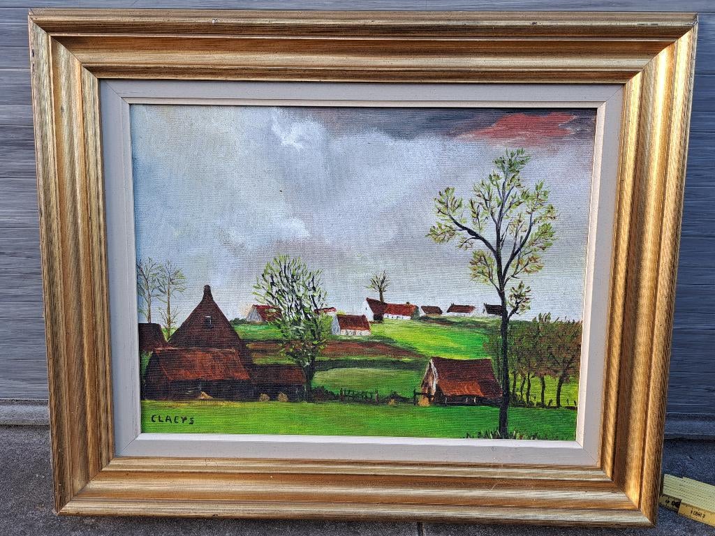 Huile sur toile signe claeys, Antiquités & Art, Enlèvement ou Envoi