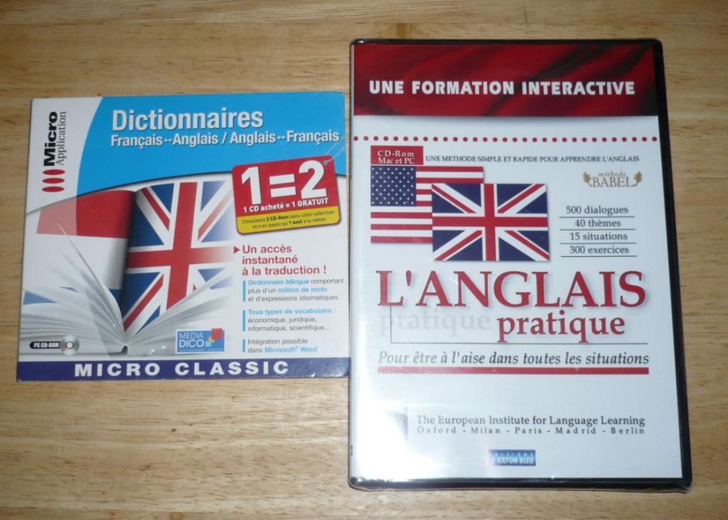 CD Formation Anglais pratique +dictionnaire français anglais, Enlèvement ou Envoi, Utilisé, Cours de langue, MacOS