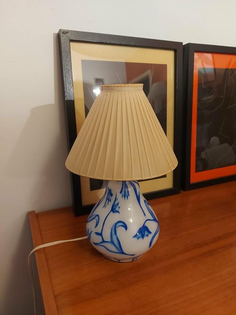 Mid-century Delfts blauwe tafellamp, 1950s, Ophalen